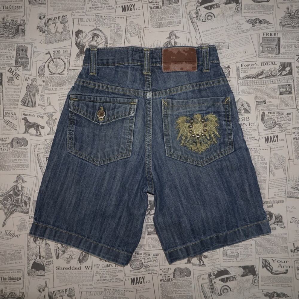 5 - Vintage Y2K Mecca Pants baggy wide leg denim shorts